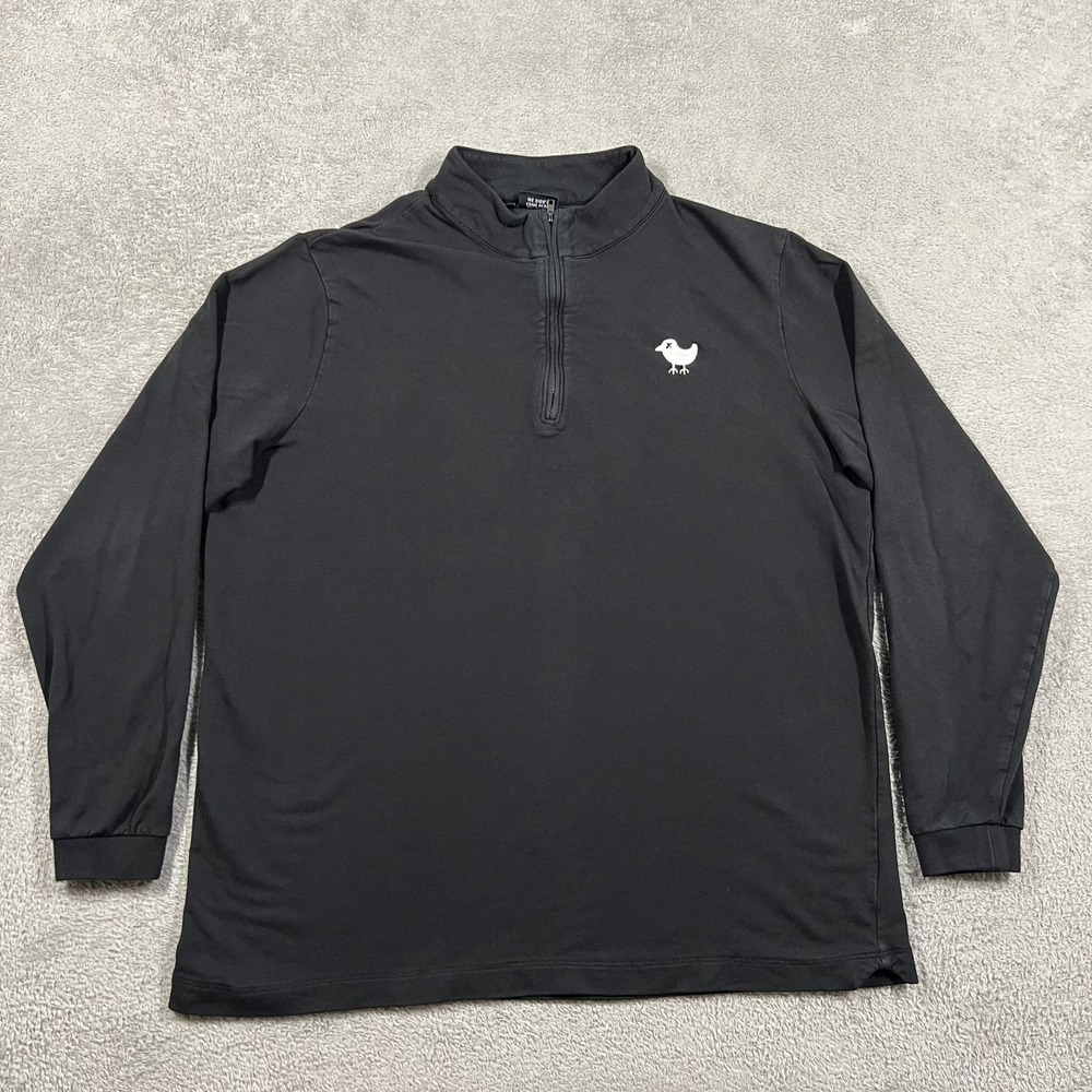 Bad Birdie Velocity Quarter Zip Pullover Sweatshirt Mens Large Black Golf